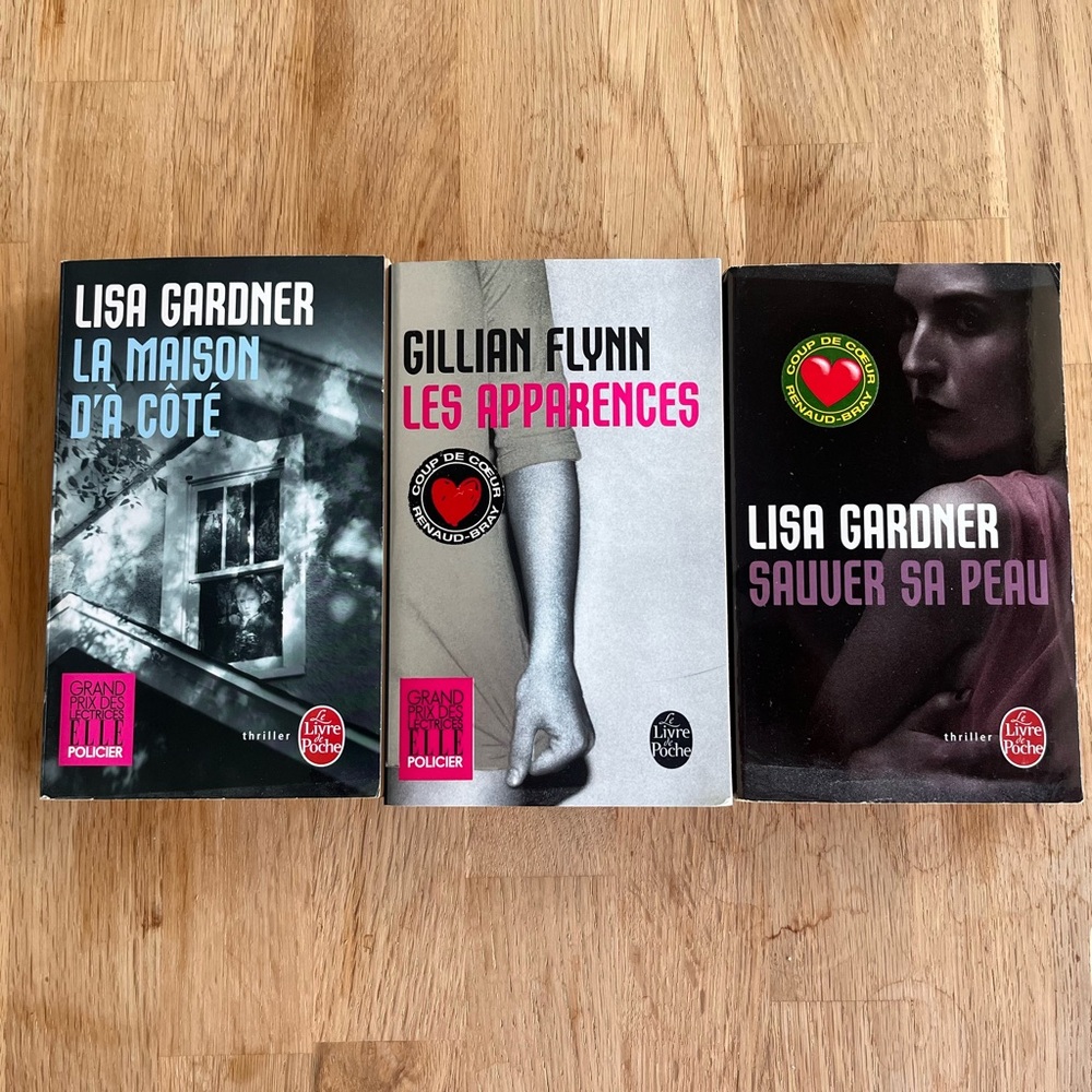 Bundle of 3 Best Sellers (Thrillers) Novels by Lisa Gardner and Gillian Flynn